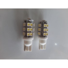 Resim T10 Led Ampul Led Park Ampülü Gündüz Farı Dipsiz Oto Araç Beyaz 