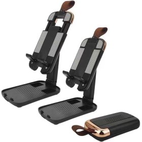 Resim Vendas VDS-095 Metal Gövdeli Katlanabilir Masa Üstü Telefon ve Tablet Tutucu 