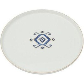 Resim Porland Arabesque Serisi 21cm Düz Tabak Desen5 Beyaz 