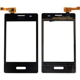 Resim LG Optimus L3 2 E430 E435 Dokunmatik Ön Cam Orj - Siyah 