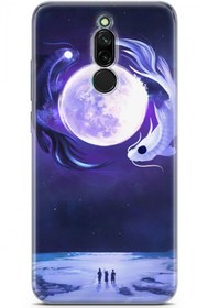 Resim Xiaomi Redmi 8 Kılıf Seri Polka 19 Balıklı AyTam Koruma Kılıf 