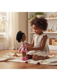 Resim Amigurumi Oyuncak Bebek El Örgüsü 37 Cm Çok Renkli 