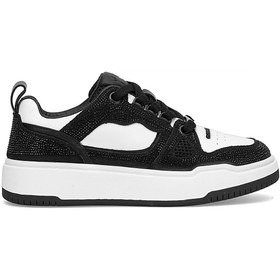 Resim Guja 25K359-4 Kadın Hakiki Deri Klasik Sneaker Siyah 