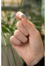 Resim Nazar Boncuklu Sallantılı İğne Küpe Guler10001373 