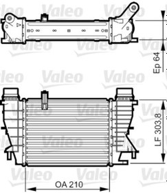 Resim VALEO 818251 Turbo Radyatoru ( Renault: Modus Grand Modus 1.5Dci 75 90 10.10--) 144618748R (WH866659) 