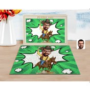 Resim Kişiye Özel Kovboy Karikatürlü 1000 Parça Profesyonel Puzzle-2 2Y