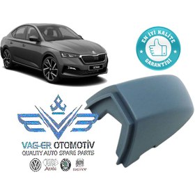 Resim Octavia 2017-2020 Ön Sol Dış Kapı Kolu Kapağı Bademi 5G1837879D 