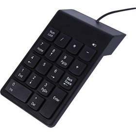 Resim Genel Markalar -1864 Usb 2.0 Siyah Numerik Klavye Keypad Kablolu 