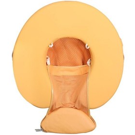 Resim Mambobaby Pizza Desen - Emniyetli Gölgelikli Ve Ayak Destekli Bebek Yüzme Simidi 