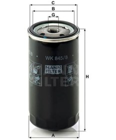 Resim MANN WK8458 Mazot Filtresi 75 03-05 2.0 Cdtı / Freelander 01-06 2.0 Td4 