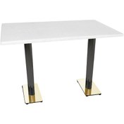 Resim Beymobilya Karanfil Gold Werzalit Masa (70X120) (532345032) 