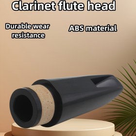 Resim CL01 Siyah ABS Klarnet Ağızlık, B-Flat Tuş - Dayanıklı Müzik Aleti Aksesuarı 