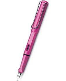 Resim Pembe Safari Parlak Dayanıklı Plastik Gövde Çelik M Uç Dolma Kalem Çok Renkli 