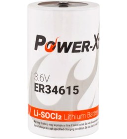 Resim Power-Xtra ER34615 D 3.6 V Li-SOCI2 Lityum Pil 