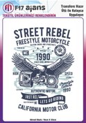 Resim F17 Ajans Ütü Ile Yapışan Tekstil Dtf Baskı Görseli Street Rebel 