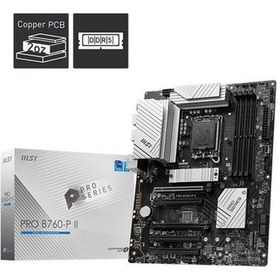 Resim Msı Pro B760-p Iı 7200mhz 1xhdmı 1xdp 2xm.2 Usb 3.2 Atx 1700p 12. / 13. Ve 14. Nesil Işlemci Uyumlu 