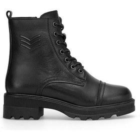 Resim Voyager 8892 Kadın Hakiki Deri Klasik Bot Siyah Siyah 