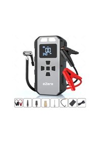 Resim 4 in1 8000mAh Lastik Sisirme Pompası Ve Starter Akü Takviye Seti 