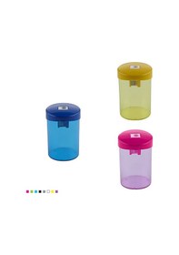 Resim Şeffaf Hazneli Kalemtıraş Jumbo Karışık Renk 5 Adet 