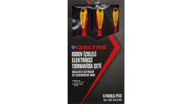 Resim İzeltaş 4140 00 9106 1000V Izoleli Elektrilçi Tornavida Seti 6 Parça 