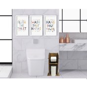 Resim Bk Home Doğal Masif Ahşap Tuvalet Kağıtlığı Ve Dekoratif 3’Lü Ahş (551051897) Bk