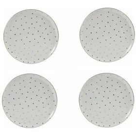 Resim Porland Forest Yaldızlı Servis Tabağı 28cm 4'lü Çok Renkli 