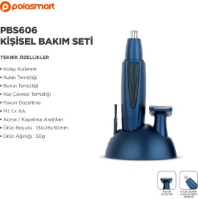 Resim Mavi Renkli Kişisel Bakım Seti 606, Şık ve Kullanışlı, Günlük Kullanım Için Ideal 