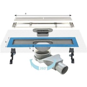Resim Sukar Duş Kanalı Line 2 Plaın Izgara 80 Cm 1154-1038023-01 
