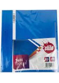Resim Telli Dosya Mavi Renk 50 Adet 1 Paket Mavi 