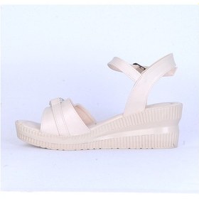 Resim Moda Ayakkabı 149 Ortopedik Kadın 7cm Sandalet Ayakkabı Krem 