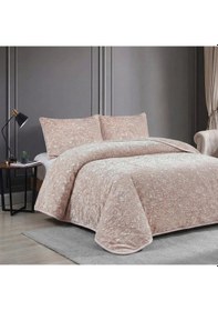Resim Soft Battaniye Çift Kişilik 220 X 240 Gül Kurusu Yastık Kılıfı Hediyeli Gül Kurusu 
