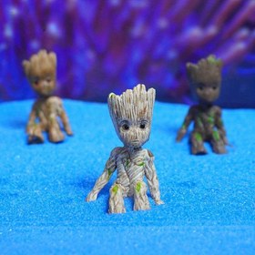 Resim Marvel Groot Tree Man PVC Akvaryumlara Ait Plastik El Sanatları Mikro Peyzaj Dekoru, Noel Hediyeleri, Ev ve Masaüstü Gösterimi için İdeal, Noel Süsleri|Canlı Tasarım|Detaylı Tekstür 