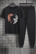 Resim uyguntarz Unisex Tiger Baskılı 2'li Eşofman Takımı 