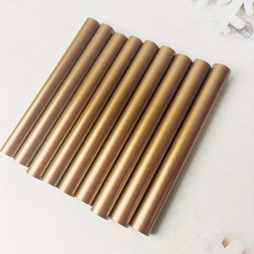Resim 15/25/10 adet Bronz Altın Sıcak Eritme Yapıştırıcı Çubuklar - El İşi için Metalik Mum Mühürler, Zarflar, Davetiyeler ve Tebrik Kartları - 0.7cm/1.1cm x 10.16cm/20.32cm Yapışkanlı Mühürler, Açık Bej Önleyici ile Isı Aktif 