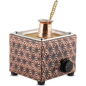 Resim AiroBazar Ev Tipi Kumda Kahve Makinası- Bakır Kumda Kahve Makinesi-kumda Türk Kahvesi Makinesi 16*16*16cm 