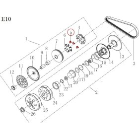 Resim Qj VPS125 Kızak Kayma 3lü 