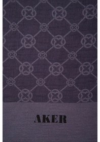 Resim Aker Elegance Monogram Polyester Şal - 1090100 Siyah 
