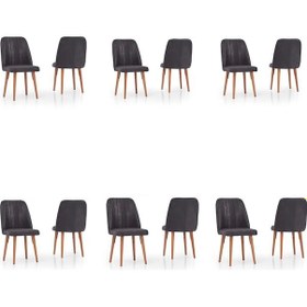 Resim Yonga Concept Karegold Sandalye 6 Adet Siyah 