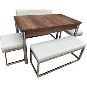 Resim Evimeaksesuar C Profil Bank Takımı Kelebek Açılır Masalı - Nikelajlı - Metal 