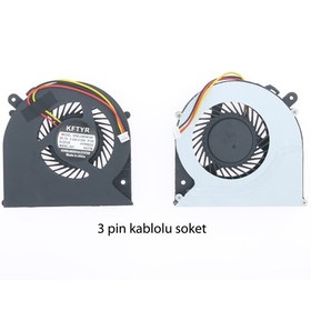 Resim Toshiba Uyumlu L850-1N9 C855-150 C855-155 C855-15F C855-1Lc Fan 3 Pin 