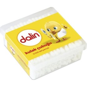 Resim Dalin Saf Pamuk Kulak Temizleme Pamuğu 100'lü 