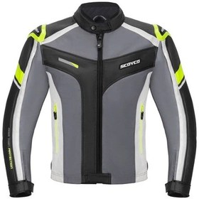 Resim Motosiklet Montu Full Korumalı 4 Mevsim Pu Kaplamalı Polyester Ve Naylon Kumaş Motor Mont Green 