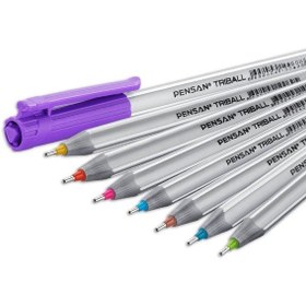 Resim Pensan Tükenmez Kalem Triball 1.0 MM Bilye Uç 8 Lİ Renkli 