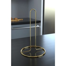 Resim Karteya Paslanmaz Gold Servis Sunum Seti Ekmeklik Ekmek Sepeti Mutfak Havluluk Peçetelik Nihale 4 Parça 