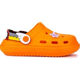 Resim Kiko Kids Eva Plaj Havuz Okul Kreş Erkek Çocuk Terlik Twg 755-1 Turuncu 