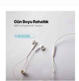 Resim Ttec Typc-e Girişli Ttec Rio Usb-C Stereo Mikrofonlu Kulakiçi Kulaklık Beyaz Uyumlu 