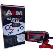 Resim Abm Pro 4 Akü Şarj Cihazı 6 12v 4.0a Mikroişlemci Kontrollü Akıllı Sistem 