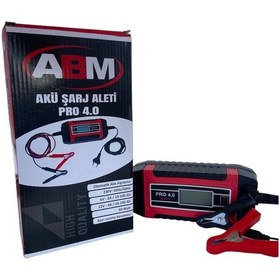 Resim Abm Pro 4 Akü Şarj Cihazı 6 12v 4.0a Mikroişlemci Kontrollü Akıllı Sistem 
