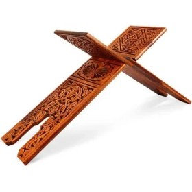 Resim Camimarket Ahşap Rahle Oymalı - Battal - 75CM Oymalı Ahşap Rahle 