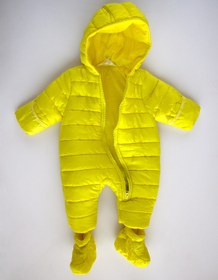 Resim Supriz Sepeti Unisex Bebek Fermuarlı Kozmonot Tulum Sarı Renk Mont 